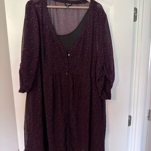 Torrid Purple Leopard Print Top